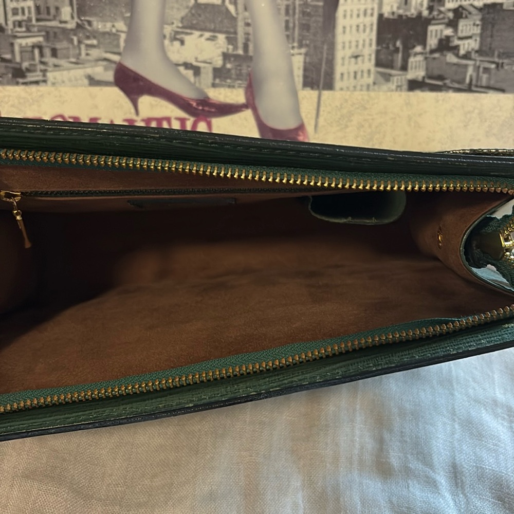 VERSACE Vintage Leather and Suede Clutch - Picture 13 of 16